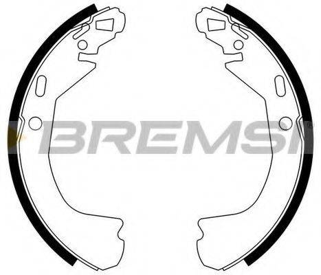 BREMSI GF4636 Комплект гальмівних колодок