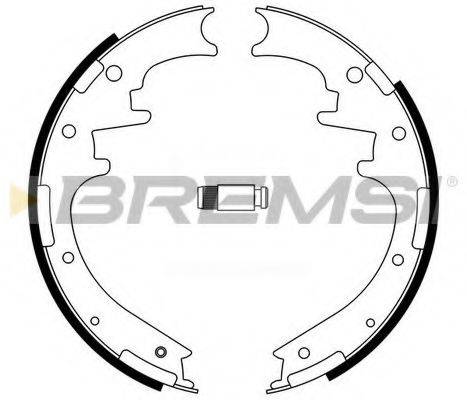 BREMSI GF4705 Комплект гальмівних колодок
