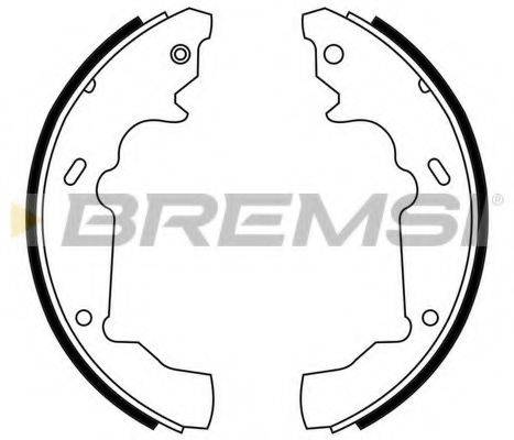 BREMSI GF4780 Комплект гальмівних колодок