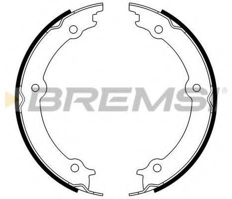 BREMSI 1556 Комплект гальмівних колодок