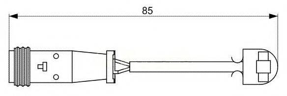 BREMSI WI0653 Сигналізатор, знос гальмівних колодок
