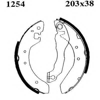 BSF 01254 Комплект гальмівних колодок