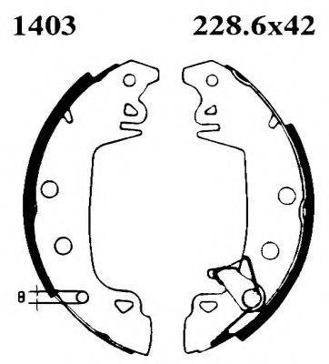 BSF 01403 Комплект гальмівних колодок