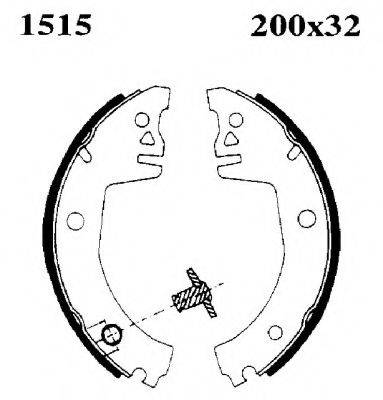BSF 1515 Комплект гальмівних колодок