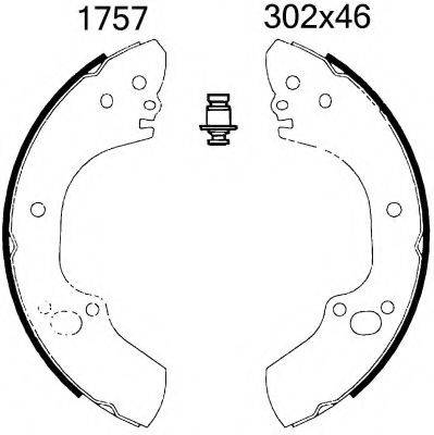 BSF 06483 Комплект гальмівних колодок
