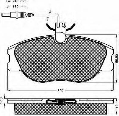 BSF 10133 Комплект гальмівних колодок, дискове гальмо