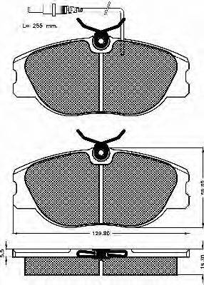 BSF 10134 Комплект гальмівних колодок, дискове гальмо