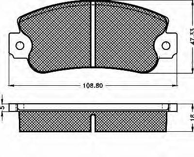 BSF 10326 Комплект гальмівних колодок, дискове гальмо