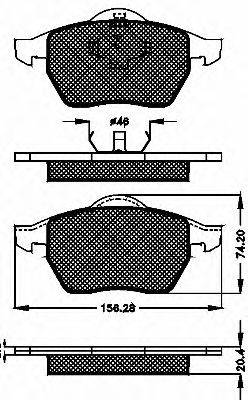 BSF 10337 Комплект гальмівних колодок, дискове гальмо
