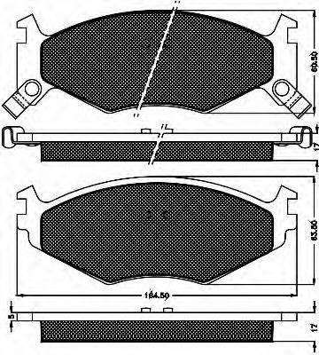 BSF 10385 Комплект гальмівних колодок, дискове гальмо