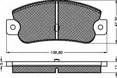 BSF 10441 Комплект гальмівних колодок, дискове гальмо