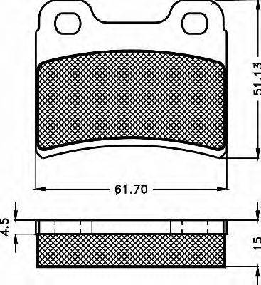 BSF 10507 Комплект гальмівних колодок, дискове гальмо