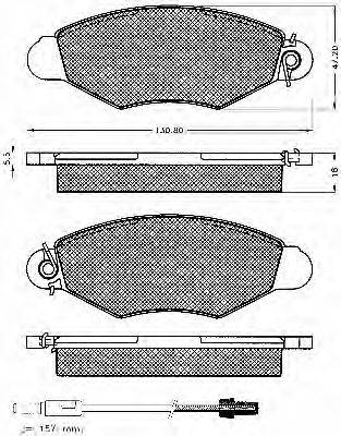 BSF 10556 Комплект гальмівних колодок, дискове гальмо