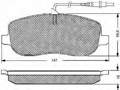 BSF 10652 Комплект гальмівних колодок, дискове гальмо