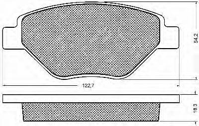 BSF 10726 Комплект гальмівних колодок, дискове гальмо