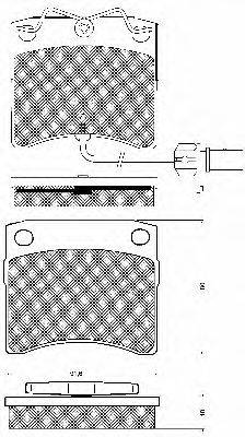 BSF 10742 Комплект гальмівних колодок, дискове гальмо