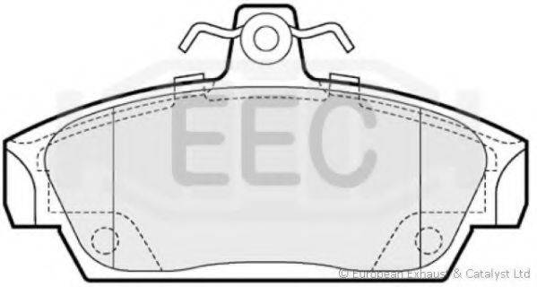EEC BRP0659 Комплект гальмівних колодок, дискове гальмо