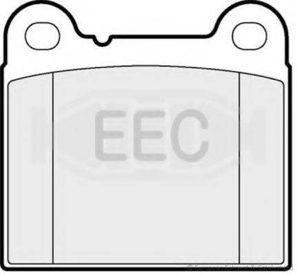 EEC BRP0716 Комплект гальмівних колодок, дискове гальмо