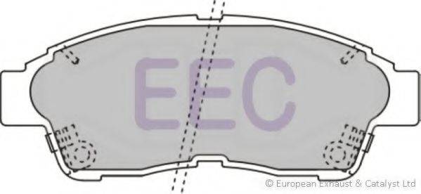 EEC BRP0792 Комплект гальмівних колодок, дискове гальмо