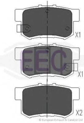 EEC BRP1010 Комплект гальмівних колодок, дискове гальмо