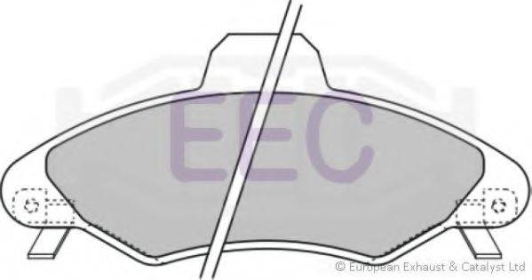 EEC BRP1021 Комплект гальмівних колодок, дискове гальмо