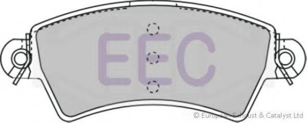 EEC BRP1107 Комплект гальмівних колодок, дискове гальмо