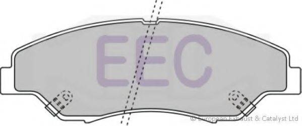 EEC BRP1124 Комплект гальмівних колодок, дискове гальмо