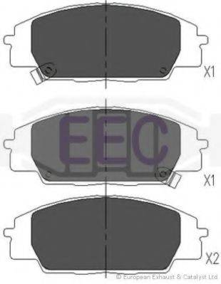 EEC BRP1128 Комплект гальмівних колодок, дискове гальмо
