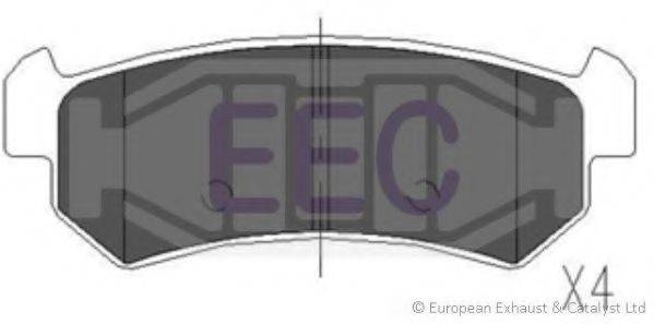 EEC BRP1329 Комплект гальмівних колодок, дискове гальмо