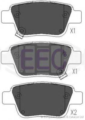 EEC BRP1334 Комплект гальмівних колодок, дискове гальмо