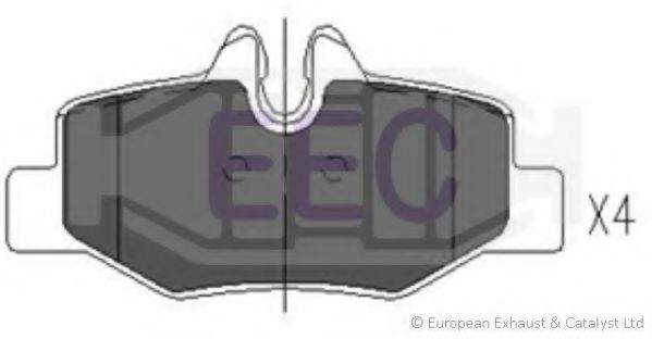 EEC BRP1432 Комплект гальмівних колодок, дискове гальмо