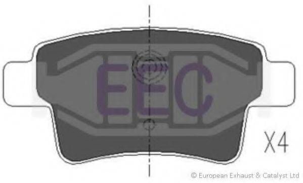 EEC BRP1526 Комплект гальмівних колодок, дискове гальмо