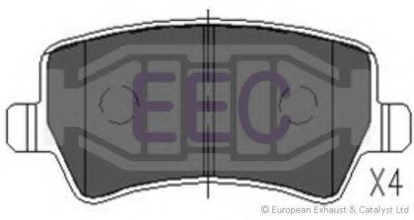 EEC BRP1566 Комплект гальмівних колодок, дискове гальмо