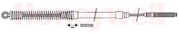 CEF FA02103 Трос, стоянкова гальмівна система