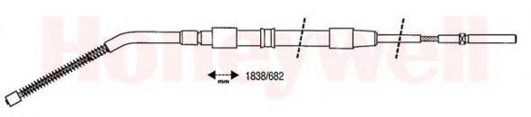 BENDIX 432011B Трос, стоянкова гальмівна система
