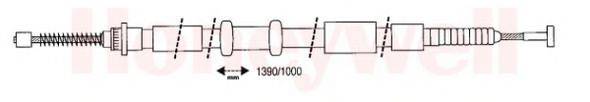 CEF FA02148 Трос, стоянкова гальмівна система