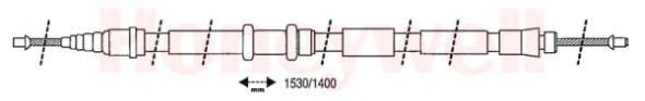 CEF FA02181 Трос, стоянкова гальмівна система