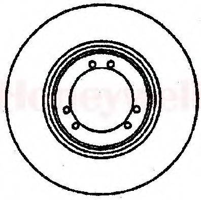 BENDIX 561098B гальмівний диск