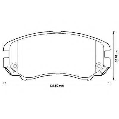 BENDIX 572514B Комплект гальмівних колодок, дискове гальмо