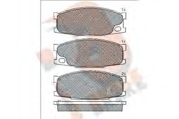 R BRAKE 23941 Комплект гальмівних колодок, дискове гальмо