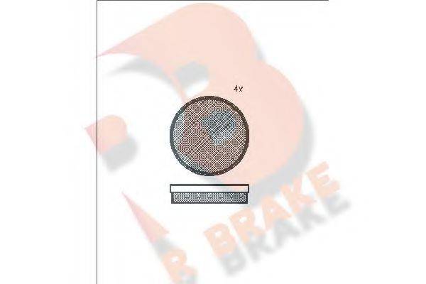 R BRAKE RB0125 Комплект гальмівних колодок, дискове гальмо