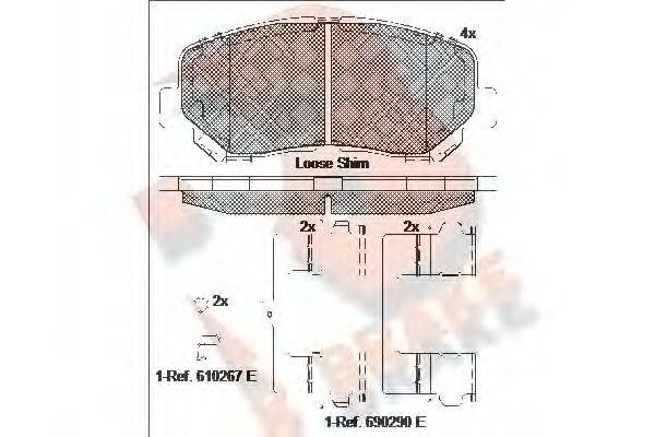 R BRAKE RB2055