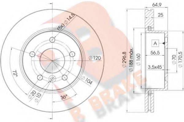 R BRAKE 78RBD22817