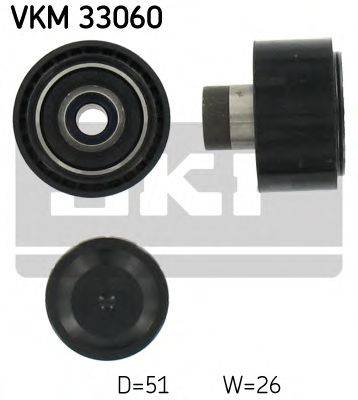SKF VKM33060 Паразитний / провідний ролик, полікліновий ремінь
