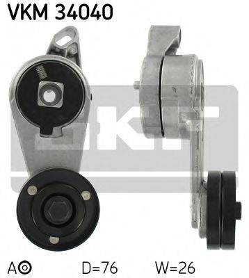 SKF VKM34040 Натяжний ролик, полікліновий ремінь
