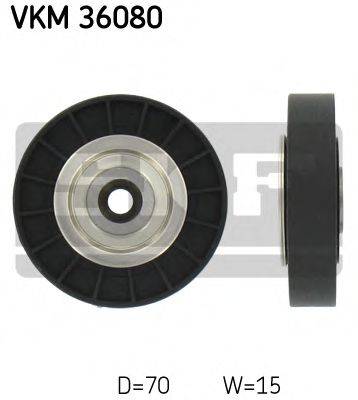 SKF VKM36080 Паразитний / провідний ролик, полікліновий ремінь