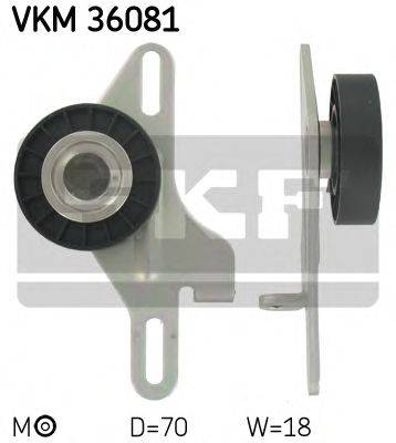 SKF VKM36081 Натяжний ролик, полікліновий ремінь
