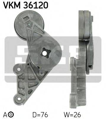 SKF VKM36120 Натяжний ролик, полікліновий ремінь