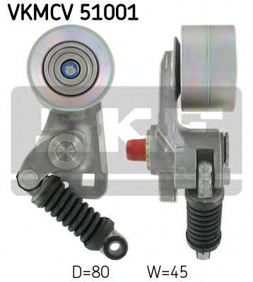 SKF VKMCV51001 Натяжний ролик, полікліновий ремінь