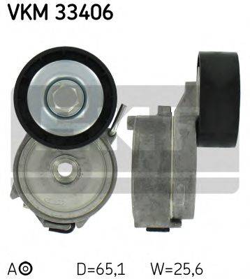 SKF VKM33406 Натяжний ролик, полікліновий ремінь